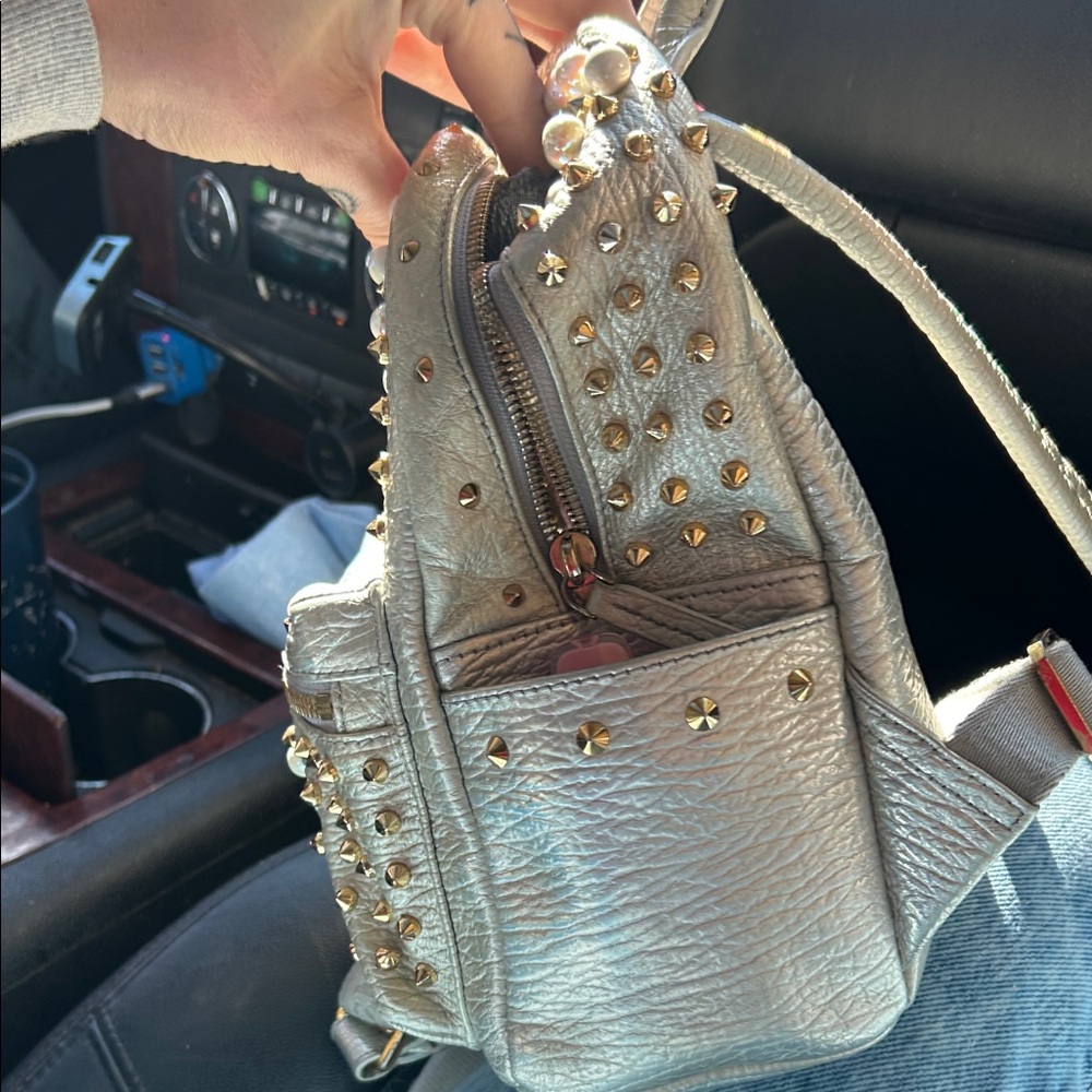 Mcm Mini Stark Studded Backpack - image 6